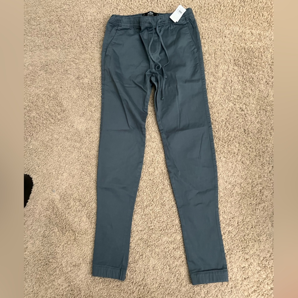 Hollister Men's Pants in Slate Blue